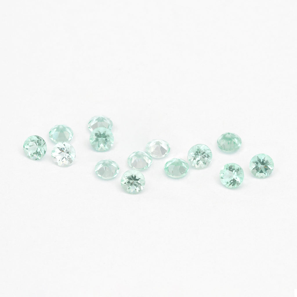 1.5 to 3.75mm Neon Green Beryl Rounds