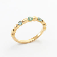 Customizable 2.75mm Round Three Stone Stackers Ring No. 9883