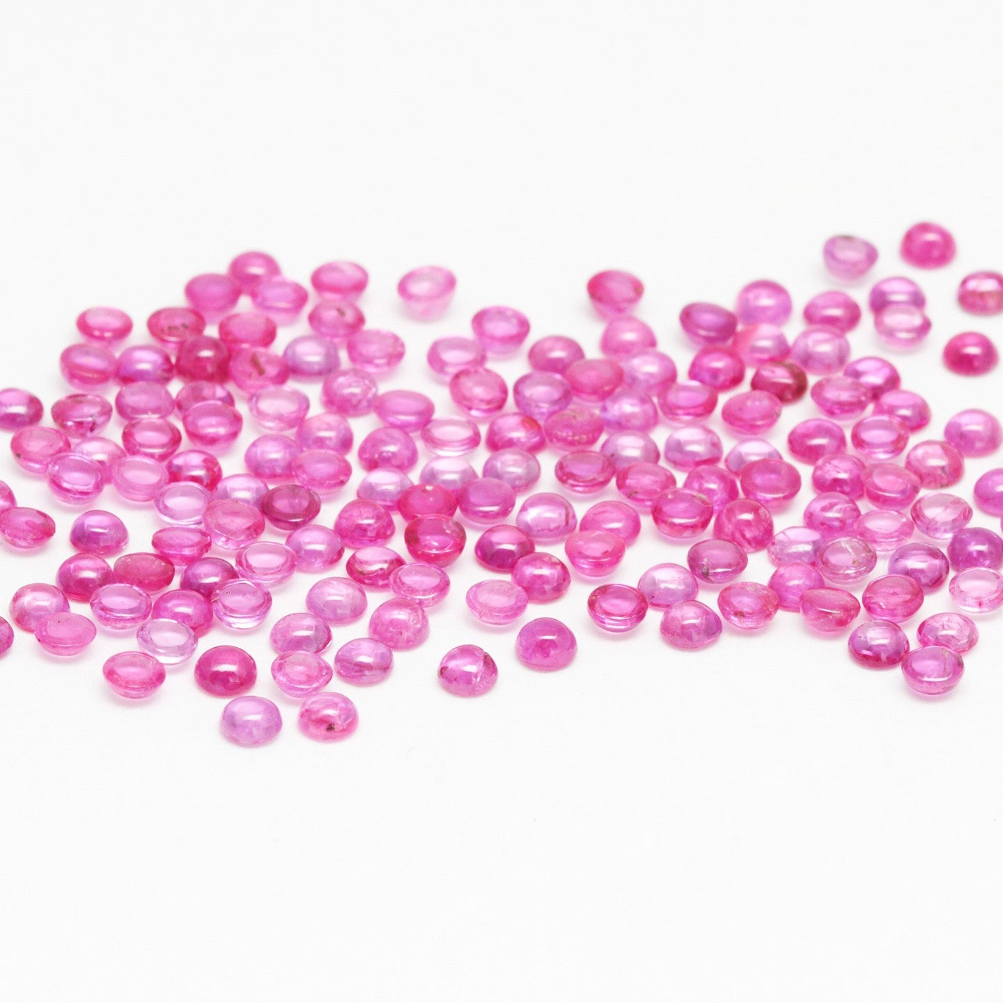 1.5 to 3mm Cabochon Cut Vietnam Ruby Melee