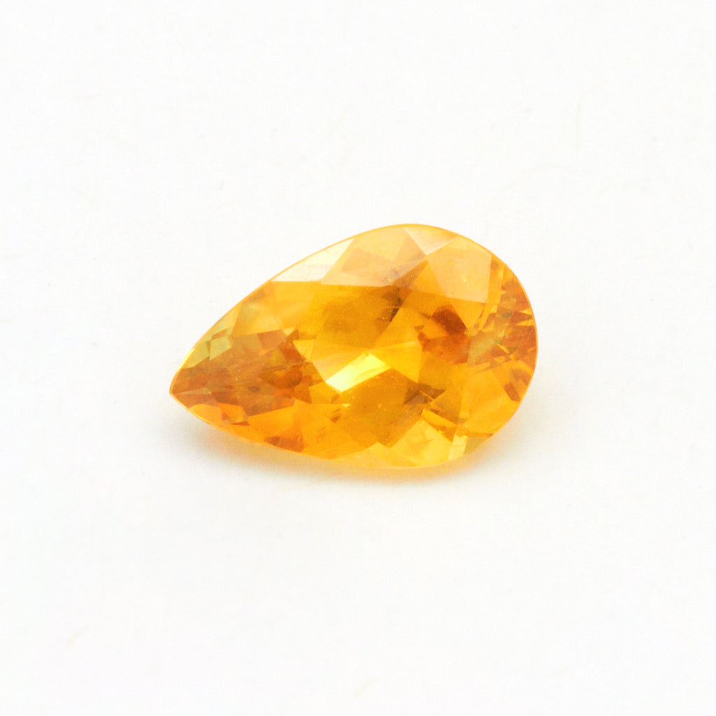 1.47ct Golden Orange Montana Sapphire Pear