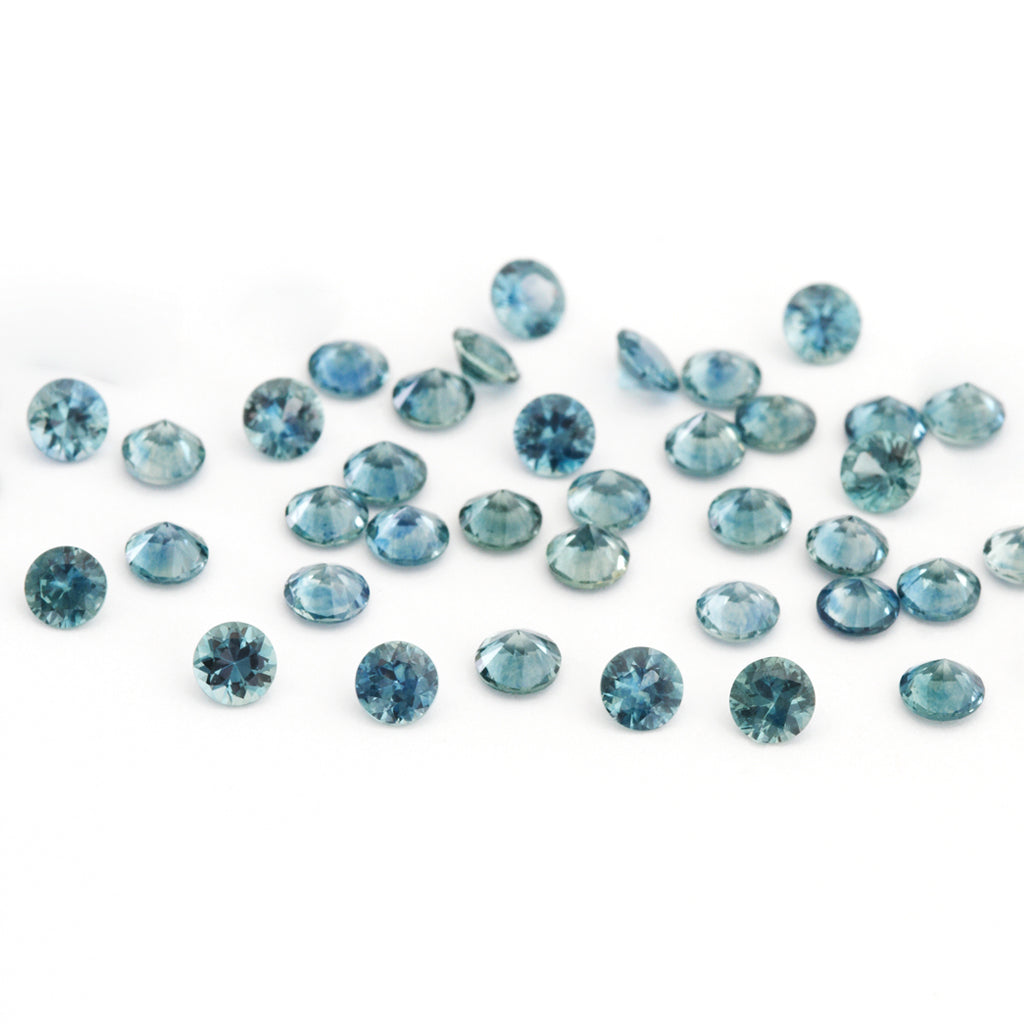 2.25 to 3.75mm Dark Demin Montana Sapphire Rounds