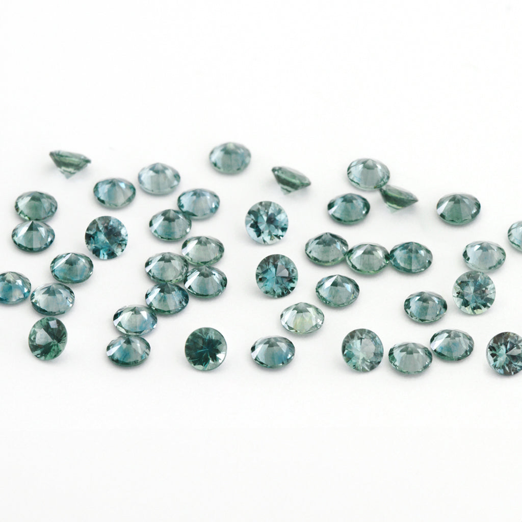 2.25 to 3.75mm Dark Teal Montana Sapphire Rounds