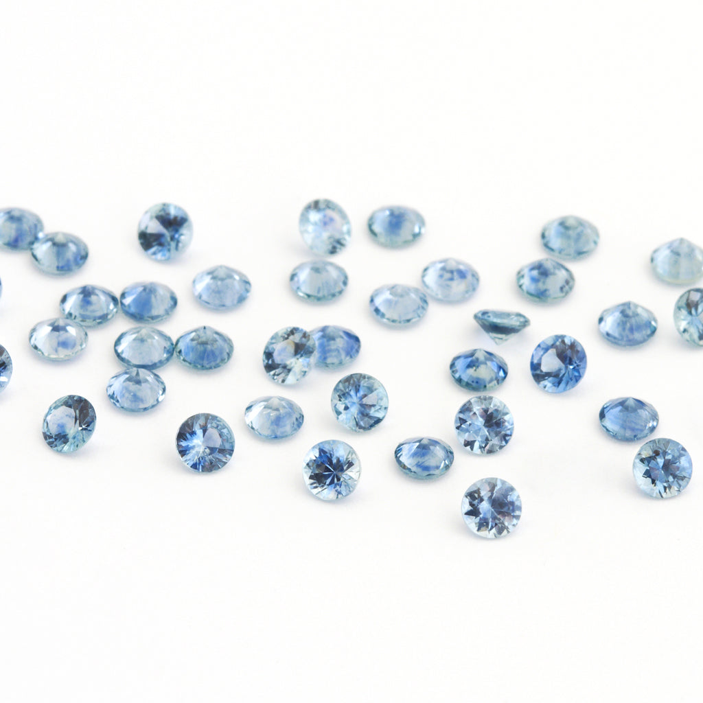 1.3 to 3.75mm Medium Blue Montana Sapphire Rounds