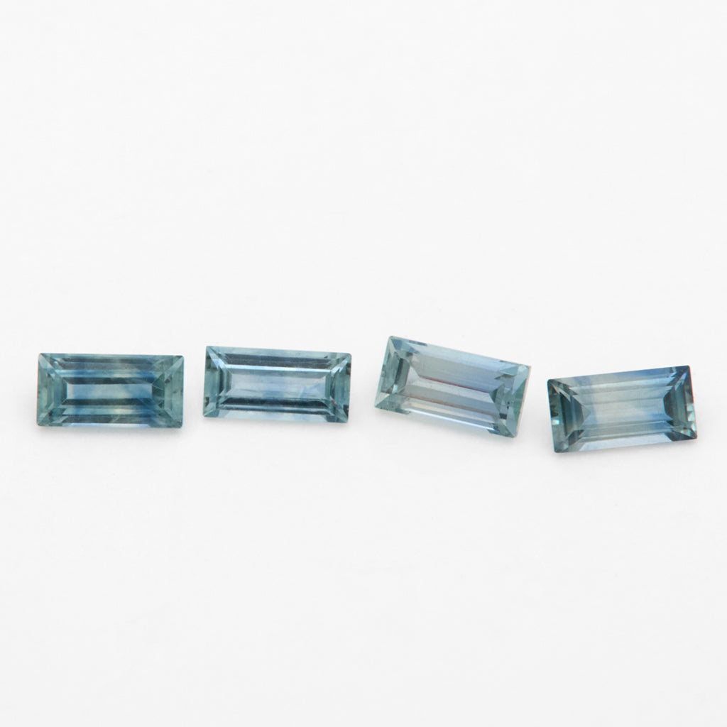 4x2mm Dark Denim Montana Sapphire Baguettes