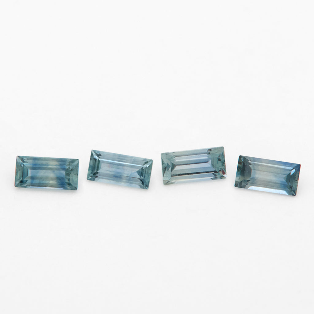 4x2mm Dark Denim Montana Sapphire Baguettes