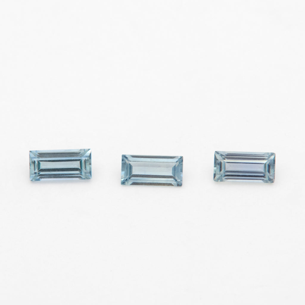 4x2 to 5x2.5mm Medium Denim Montana Sapphire Baguettes