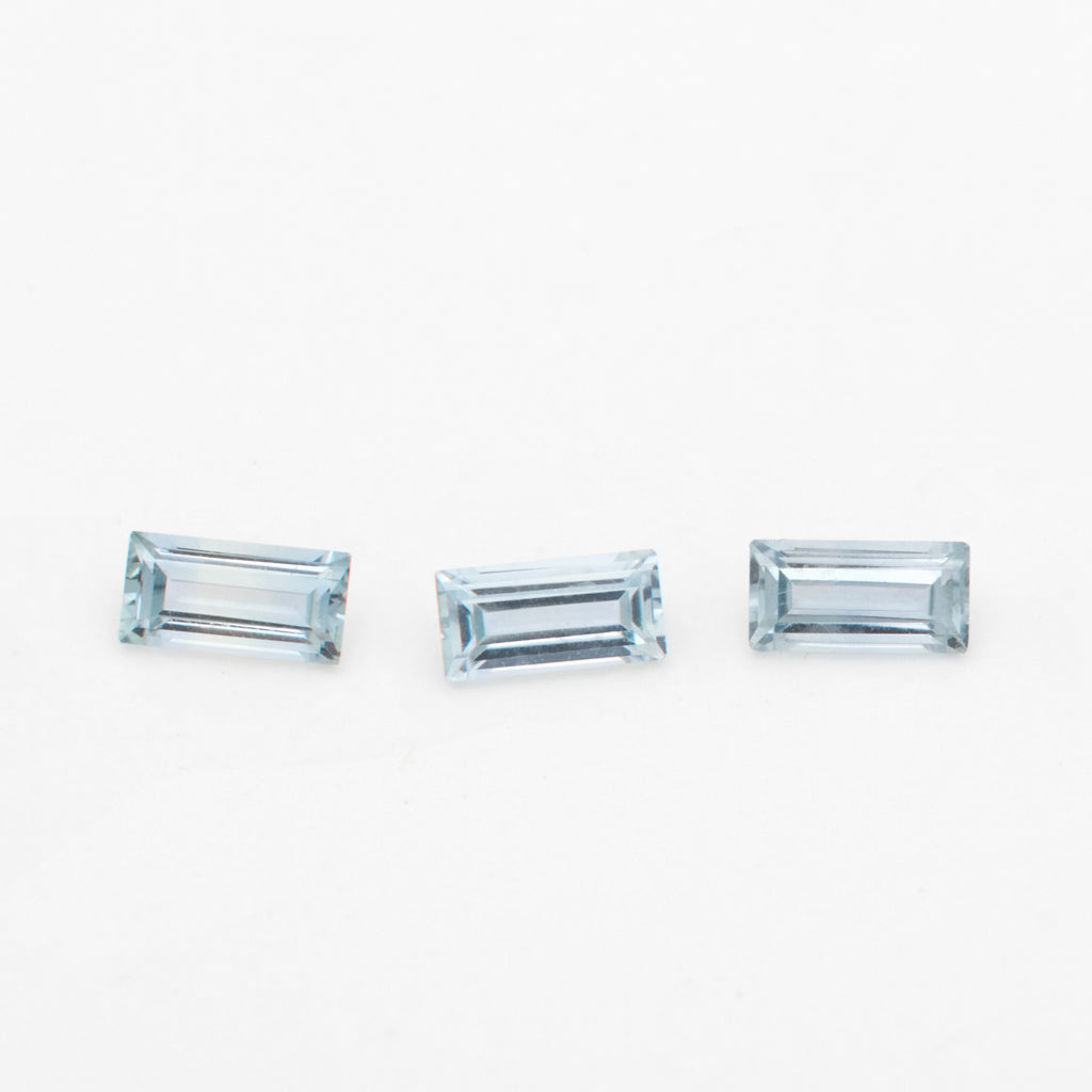 4x2 to 5x2.5mm Light Denim Montana Sapphire Baguettes