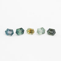 < 1ct One-of-a-Kind Montana Sapphire Hexagons