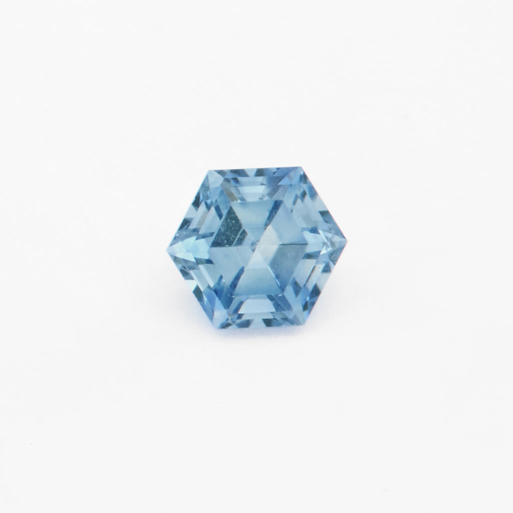 4 to 5.5mm Medium Blue Montana Sapphire Hexagons