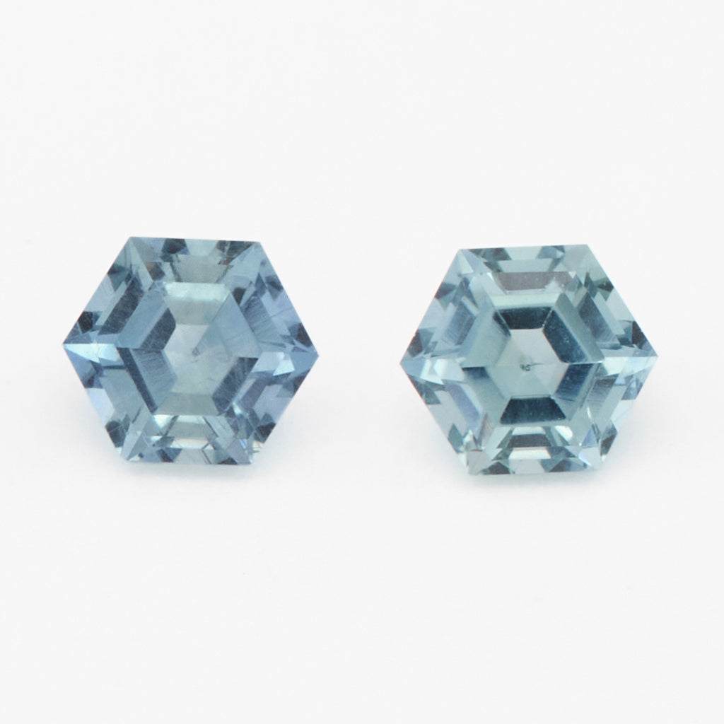 4 to 4.5mm Medium Denim Montana Sapphire Hexagons