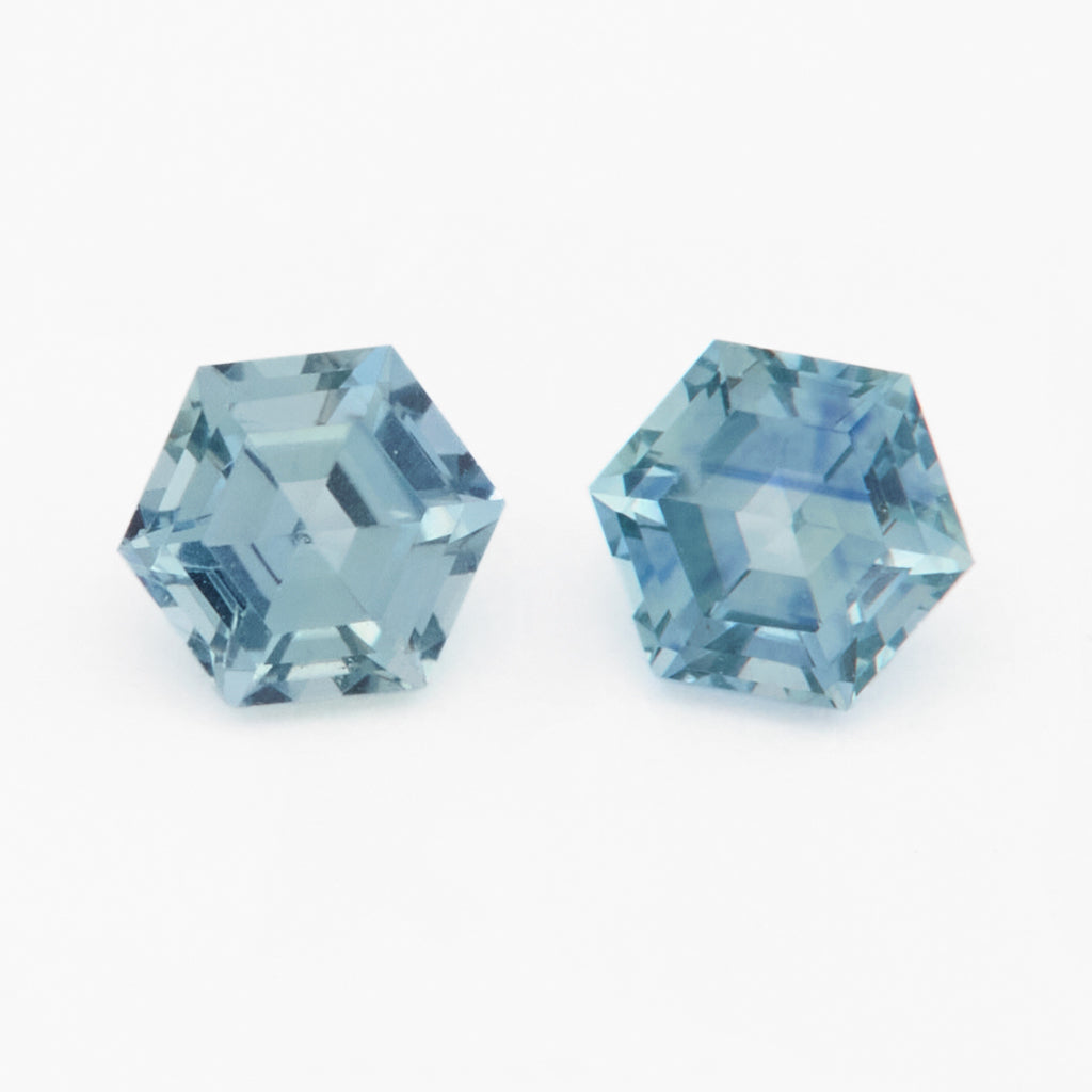 4 to 4.5mm Medium Denim Montana Sapphire Hexagons