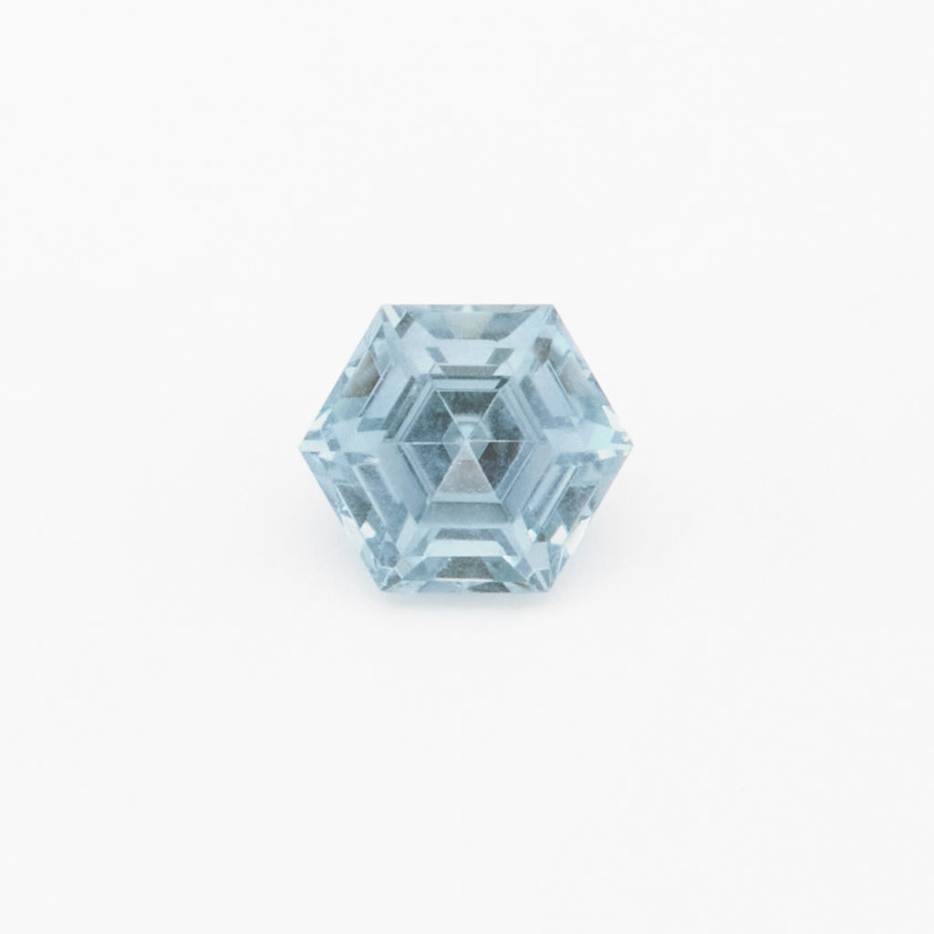 4 to 5mm Light Denim Montana Sapphire Hexagons