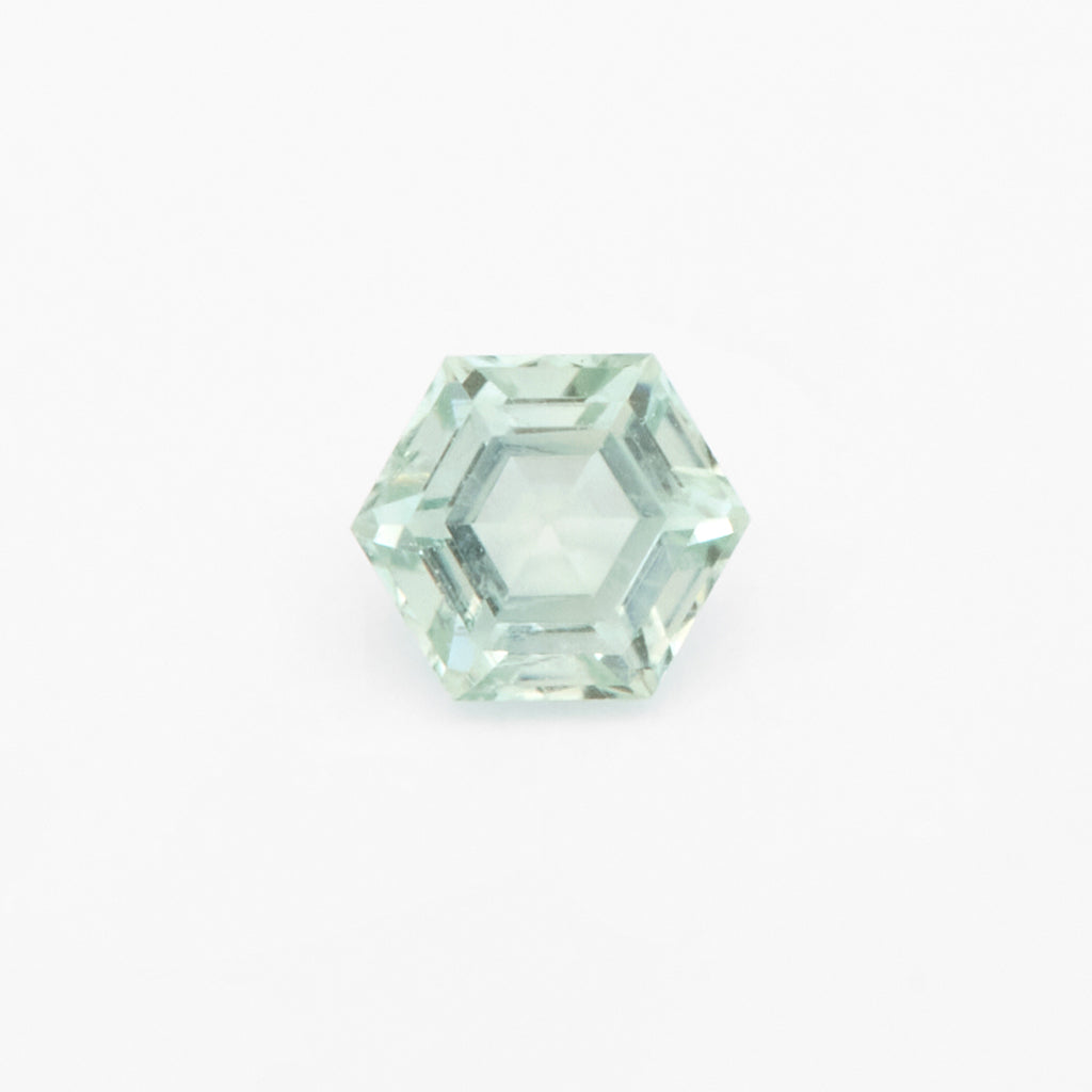 4 to 5mm Light Green Montana Sapphire Hexagons