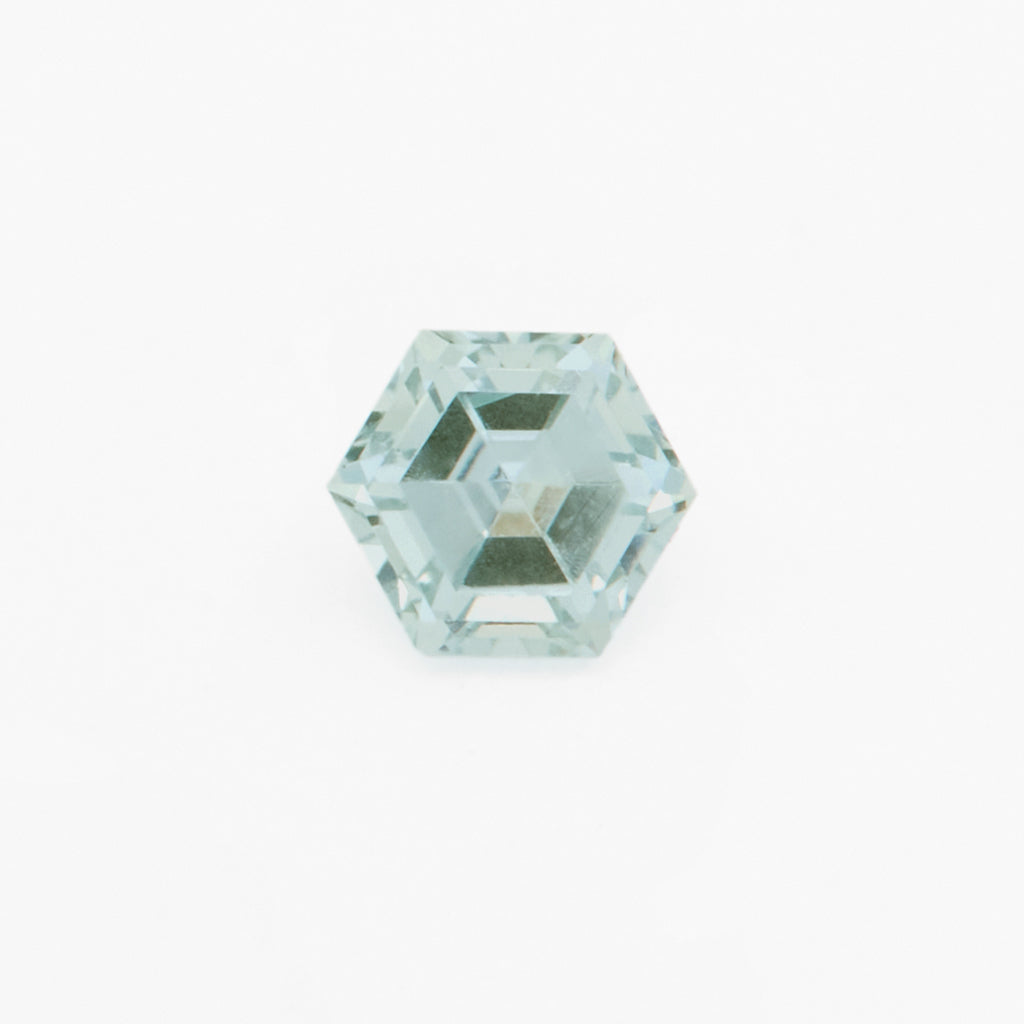 4 to 5.5mm Light Teal Montana Sapphire Hexagons