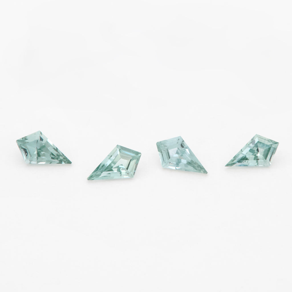 5x3 to 7x5mm Light Teal Montana Sapphire Kites