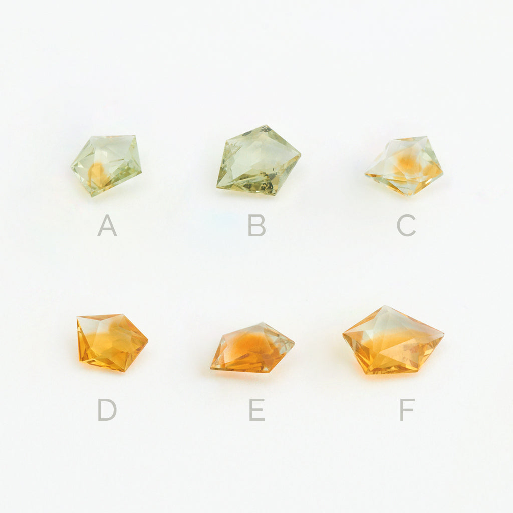 < 1ct One-of-a-Kind Multi-Colored Montana Sapphire GeoCuts™