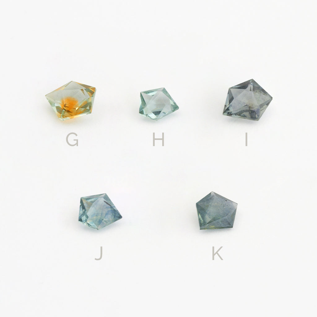 < 1ct One-of-a-Kind Multi-Colored Montana Sapphire GeoCuts™