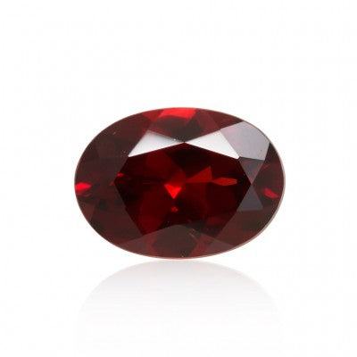 small oval natural red clearwater idaho garnet