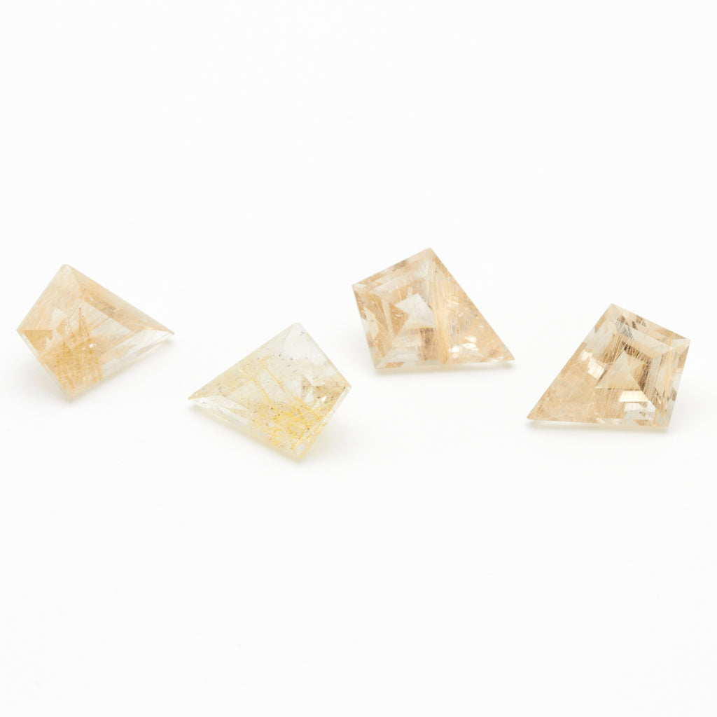 10x7 to 14x10mm Rutilated Quartz Kites - Light Rutile