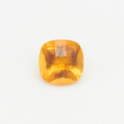 Set of Three 6mm Yellow Citrine Checkerboard Cushions