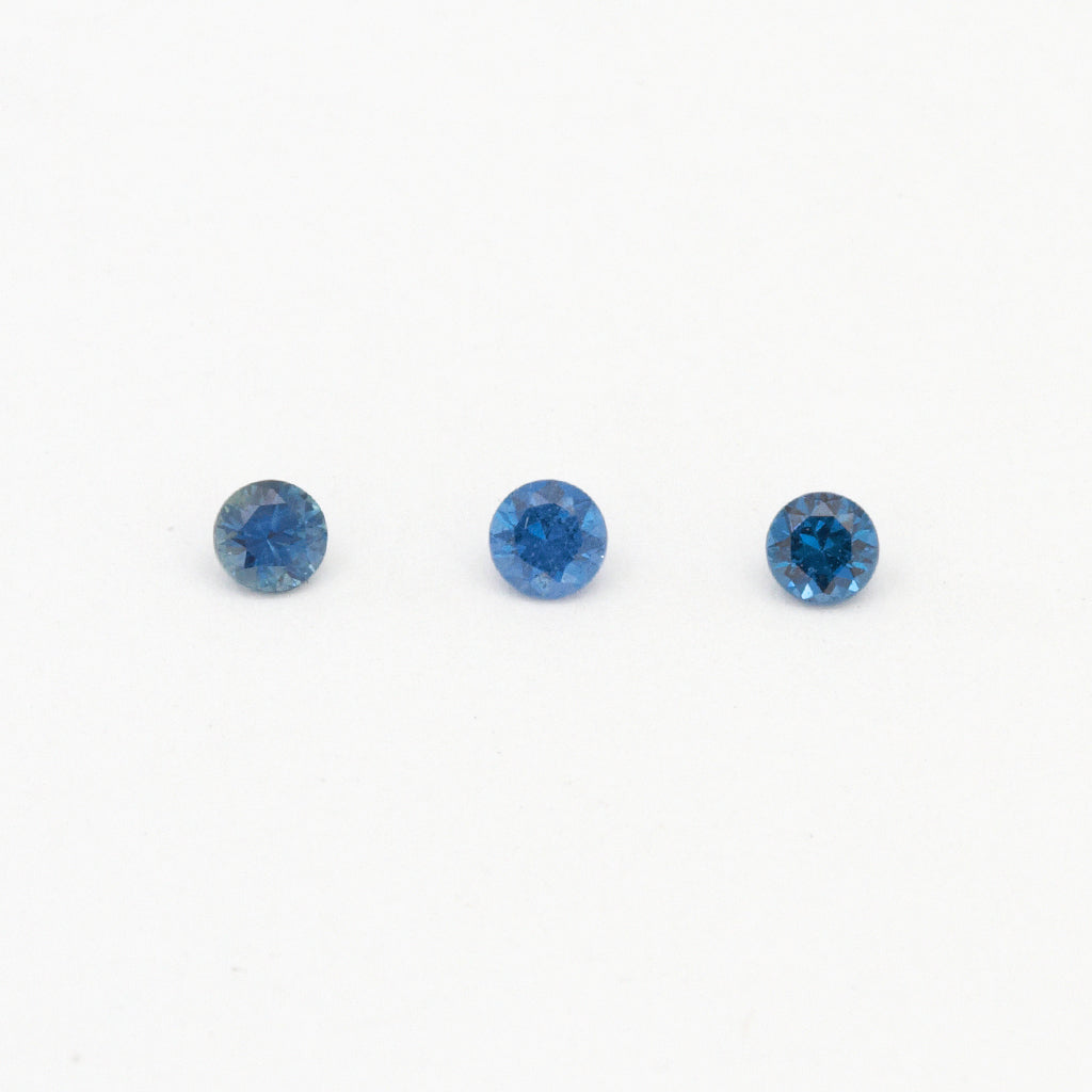 1 to 3mm Blue Spinel Rounds