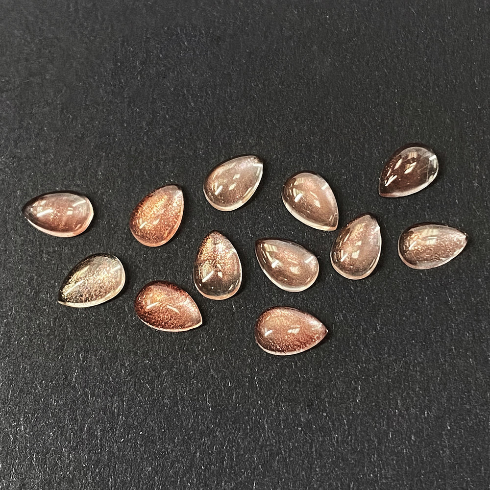 5x3 to 6x4mm Oregon Sunstone Pear Cabs