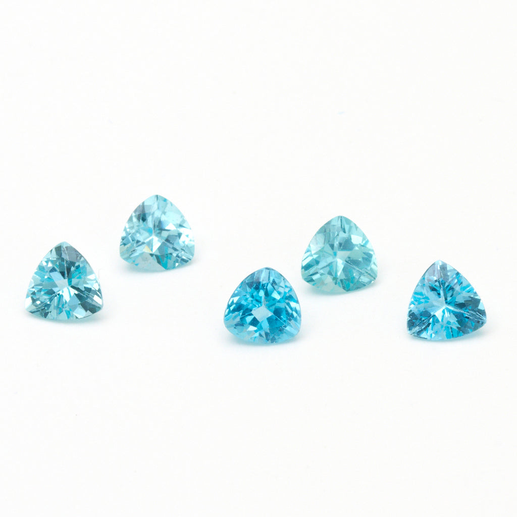 4.5mm to 7mm Blue Apatite Trillions