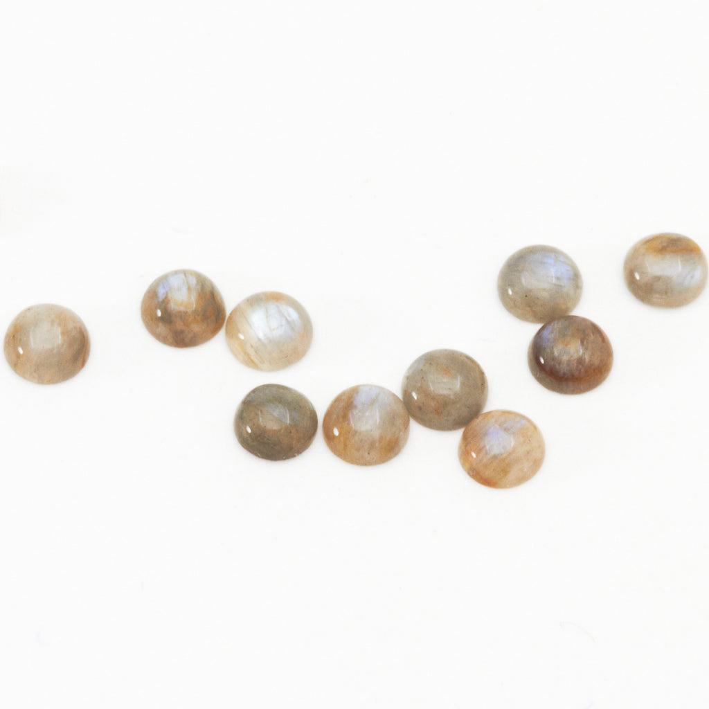4 to 8mm Wisconsin Moonstone Round Cabs