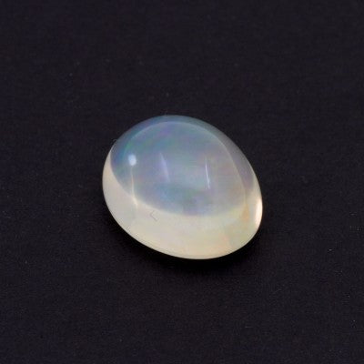 16x13.1mm Oval Play of Color Cabochon Cut Mexican Fire Opal