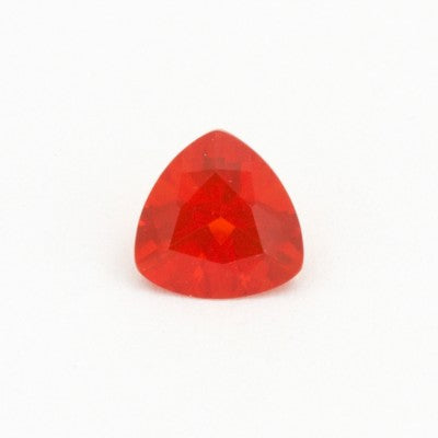 6mm Trillion Cut Natural Red/Orange Mexican Fire Opal