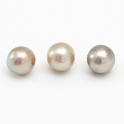 9.5mm to 10mm AA Semi-Round Cortez Pearls