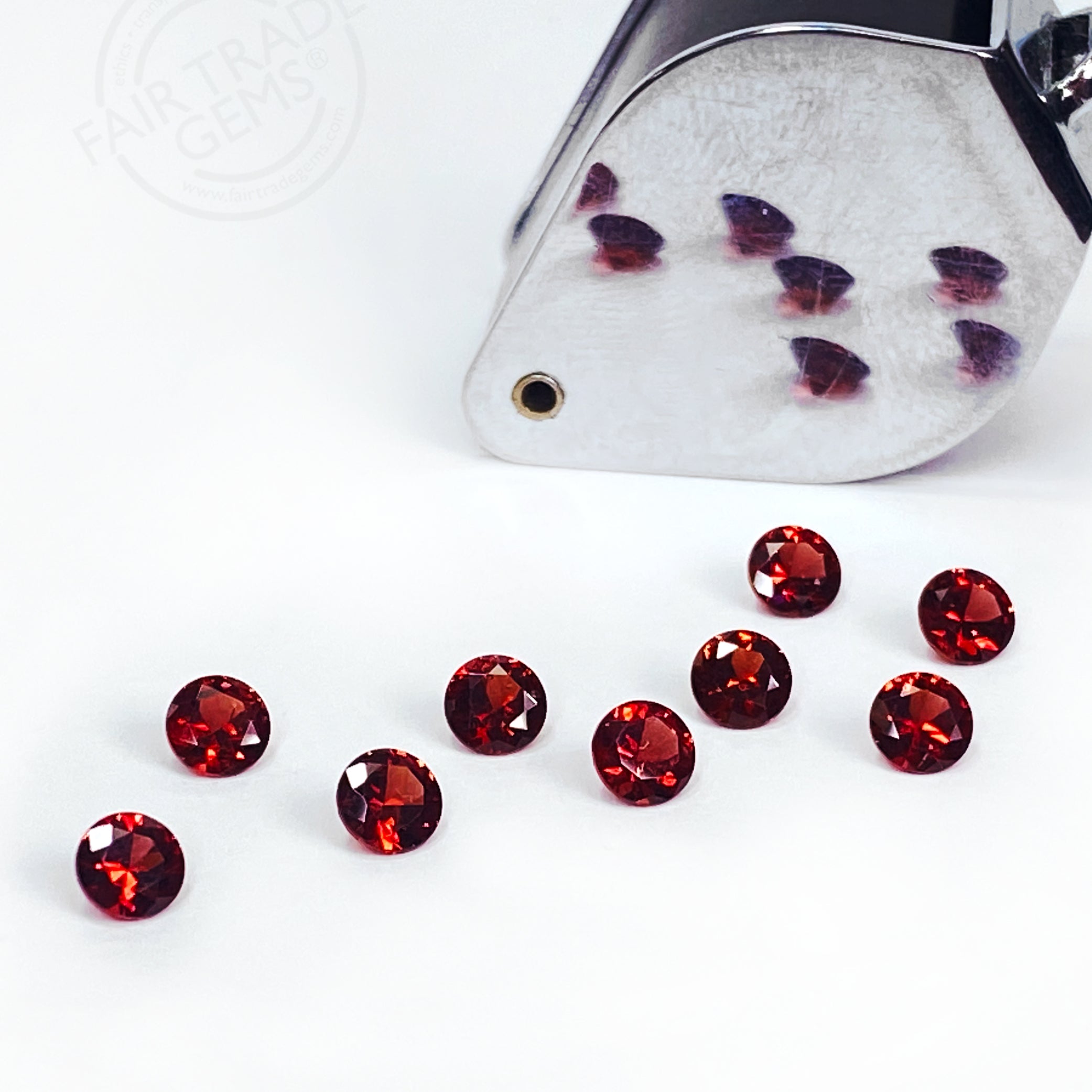4 to 7mm Red Clearwater Idaho Garnet Rounds