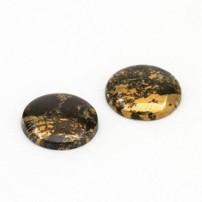 15mm Round Cabochon Cut Apache Gold