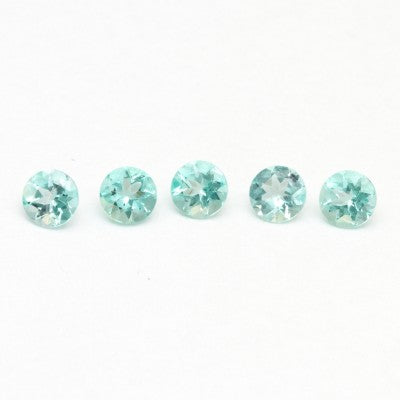 4mm to 5.5mm Round Natural Green Beryl