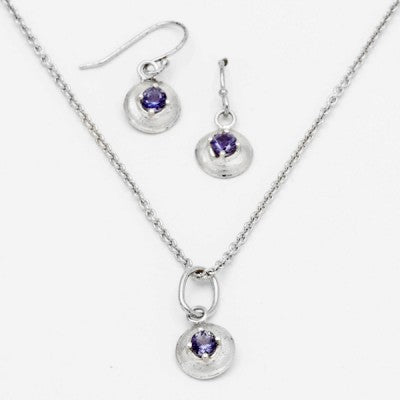 3.5mm Round Nightsky Iolite® 14k white gold Suite