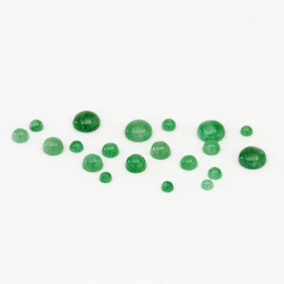 1.5 to 2.5mm Round Cabochon Cut Jadeite