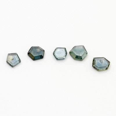 FreeForm Hexagonal Montana Sapphire Slices