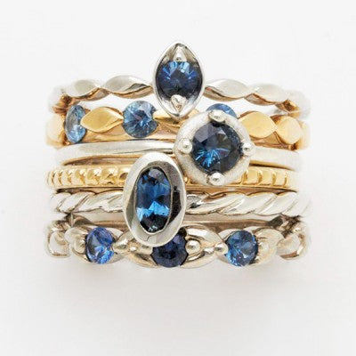 Designers Pick Mixed Gemstone Stacking Rings 004