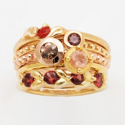 Designers Pick Mixed Gemstone Stacking Rings 009