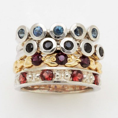 Designers Pick Mixed Gemstone Stacking Rings 012