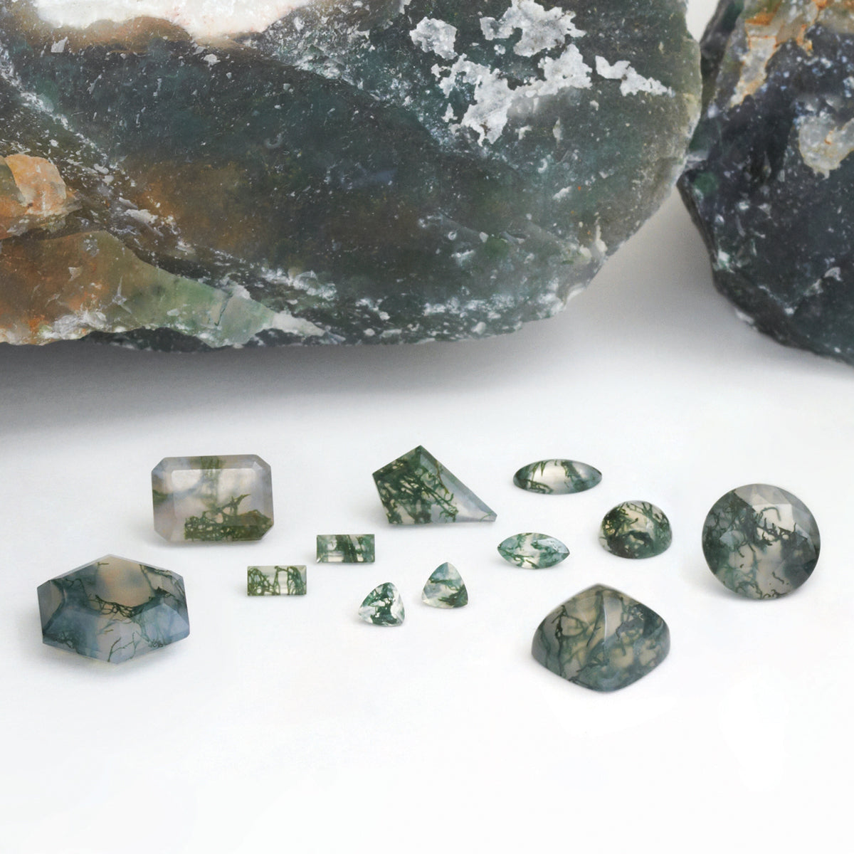 Responsibly Sourced Moss Agate from India