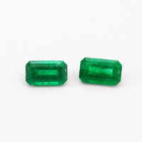 5x3mm AAA Dark Emerald Cut Brazilian Emeralds