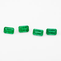 5x3mm AAA Dark Emerald Cut Brazilian Emeralds