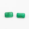 5x3mm A Dark Emerald Cut Brazilian Emeralds