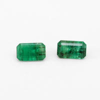 5x3mm B Dark Emerald Cut Brazilian Emeralds