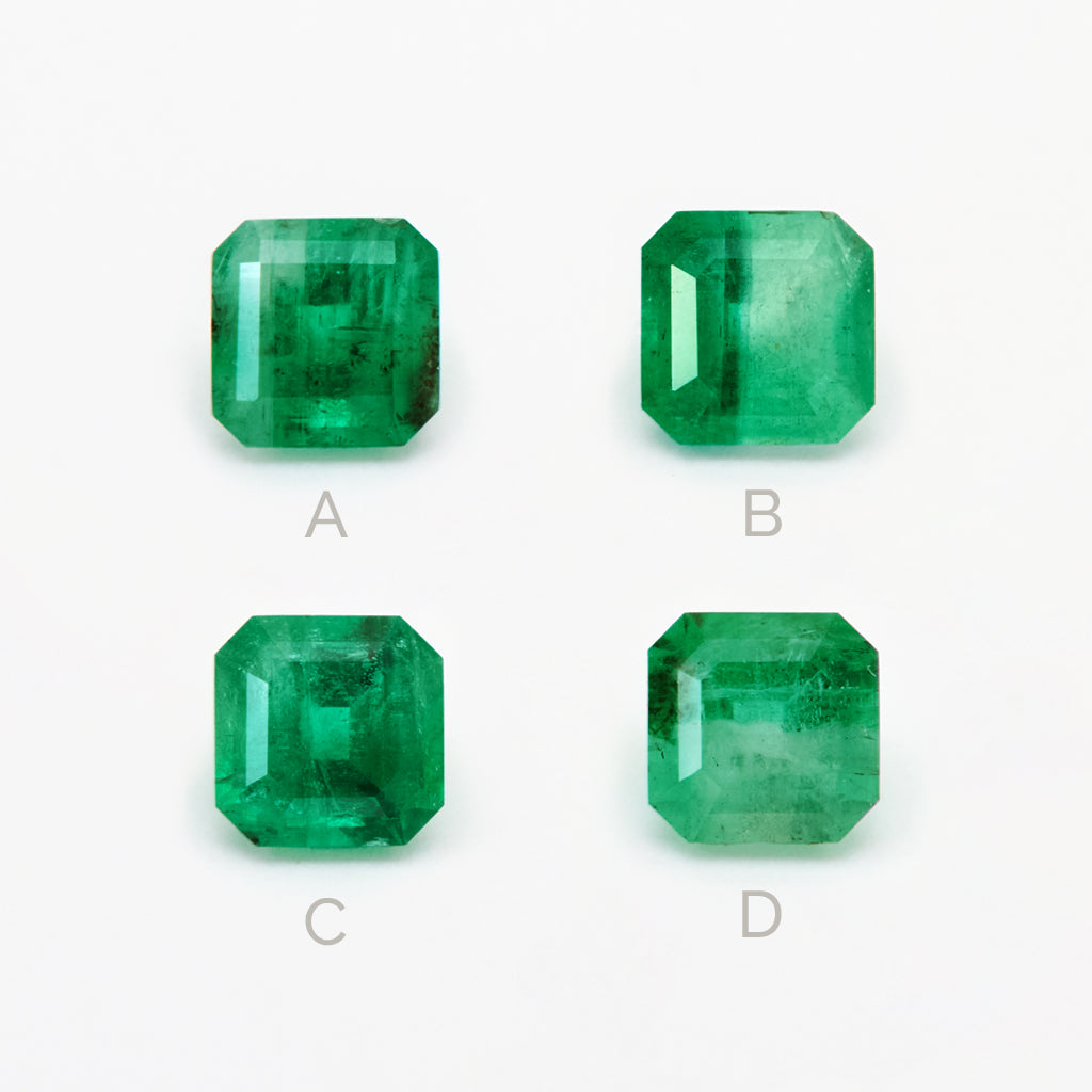 0.60 to 0.70ct One-of-a-Kind Emerald Cut Brazilian Emeralds
