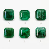 0.50 to 1.0ct One-of-a-Kind Emerald Cut Brazilian Emeralds