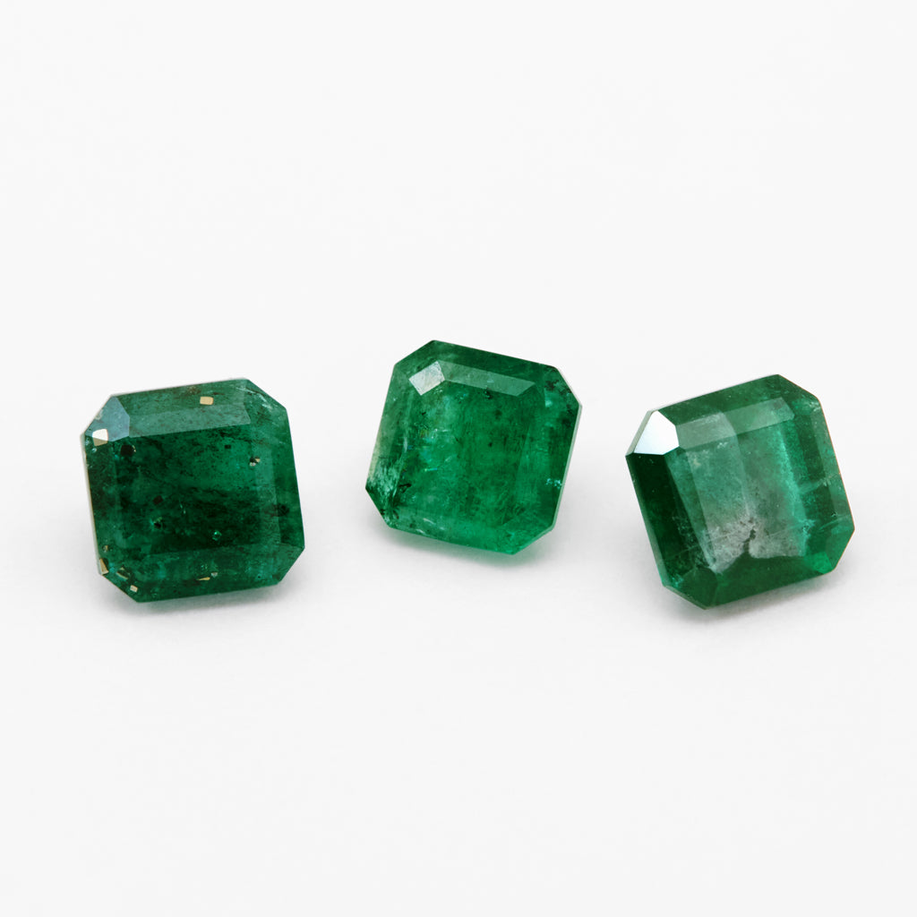 0.50 to 1.0ct One-of-a-Kind Emerald Cut Brazilian Emeralds