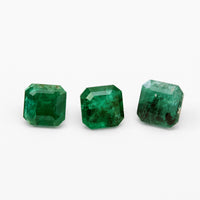 0.50 to 1.0ct One-of-a-Kind Emerald Cut Brazilian Emeralds