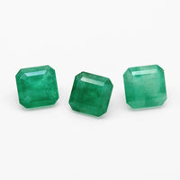 0.75 to 1ct One-of-a-Kind Emerald Cut Brazilian Emeralds